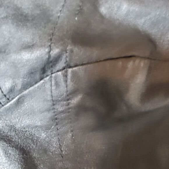 Kenneth Cole Men's Faux Leather Jacket With Hood - Picture 8 of 8